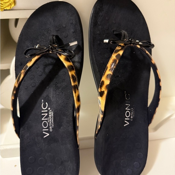 Womens VIONIC Bella SANDALS 
Animal Print BOW SHOES
Supportive Contours - Picture 4 of 9